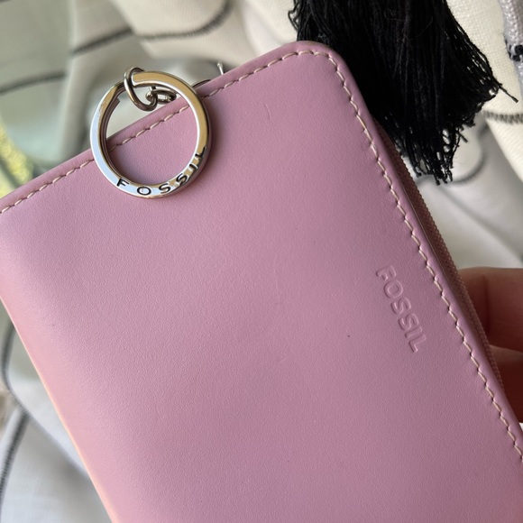 Fossil Handbags - Fossil lilac pink Leather key chain Wallet